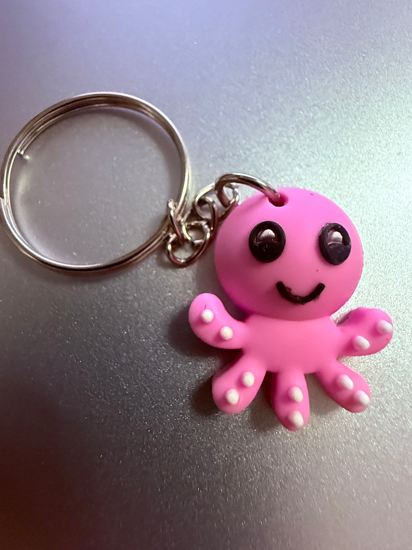 Octopus 3D PVC Keychain