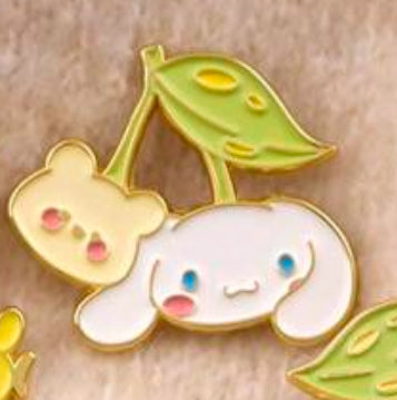 Sanrio Character Cherry Pin Badge