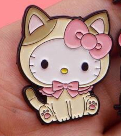 Sanrio Cat Cosplay Pin Badges