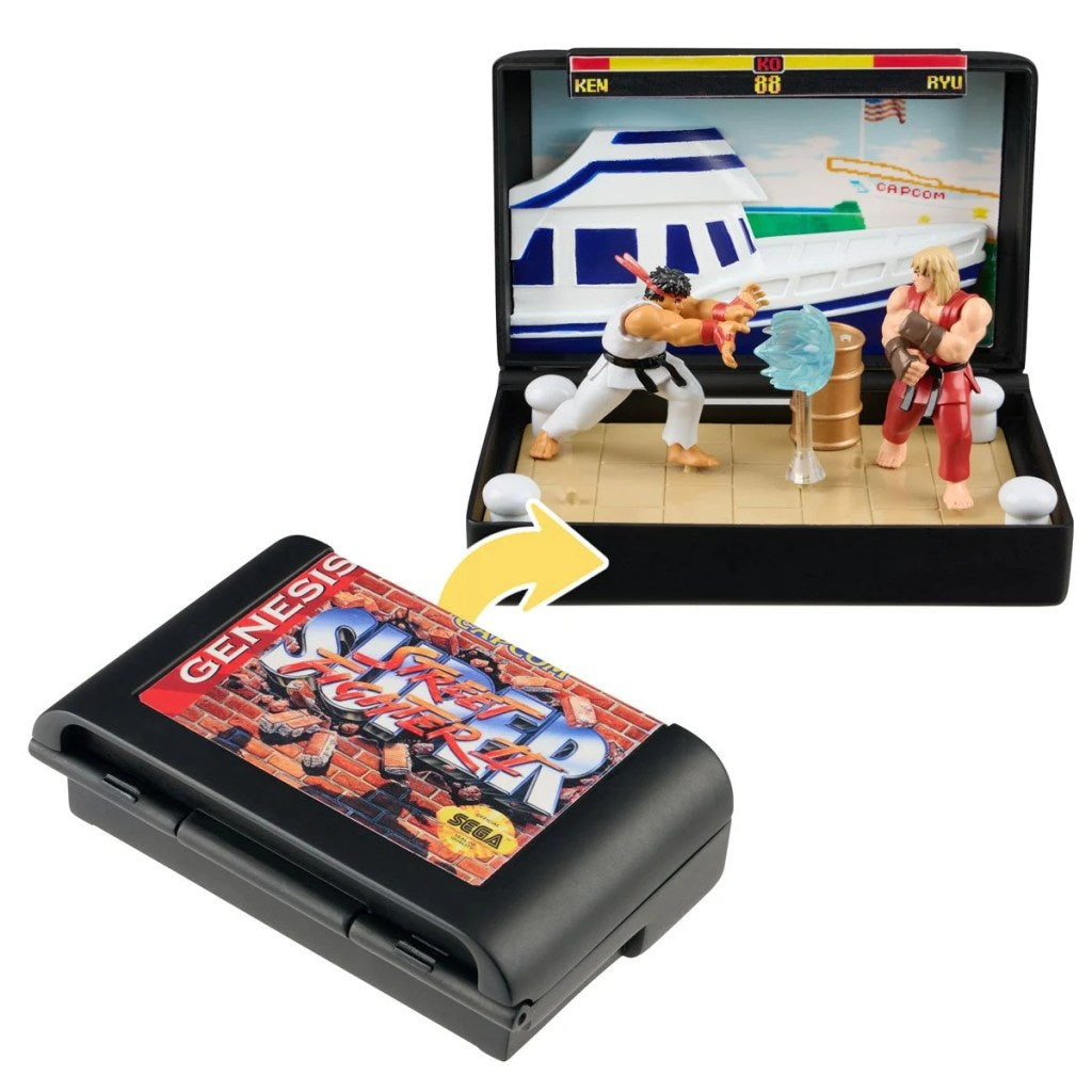 Sega Mega Drive Street Fighter 2 Ken Stage Diorama