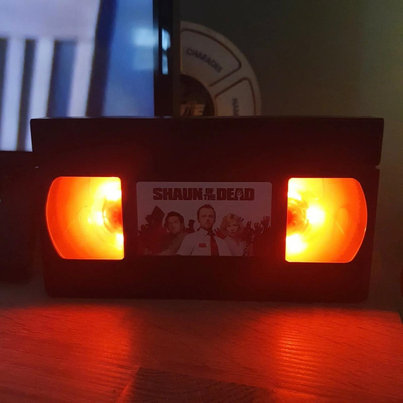 Shaun of the Dead (2004) VHS LED Lamp
