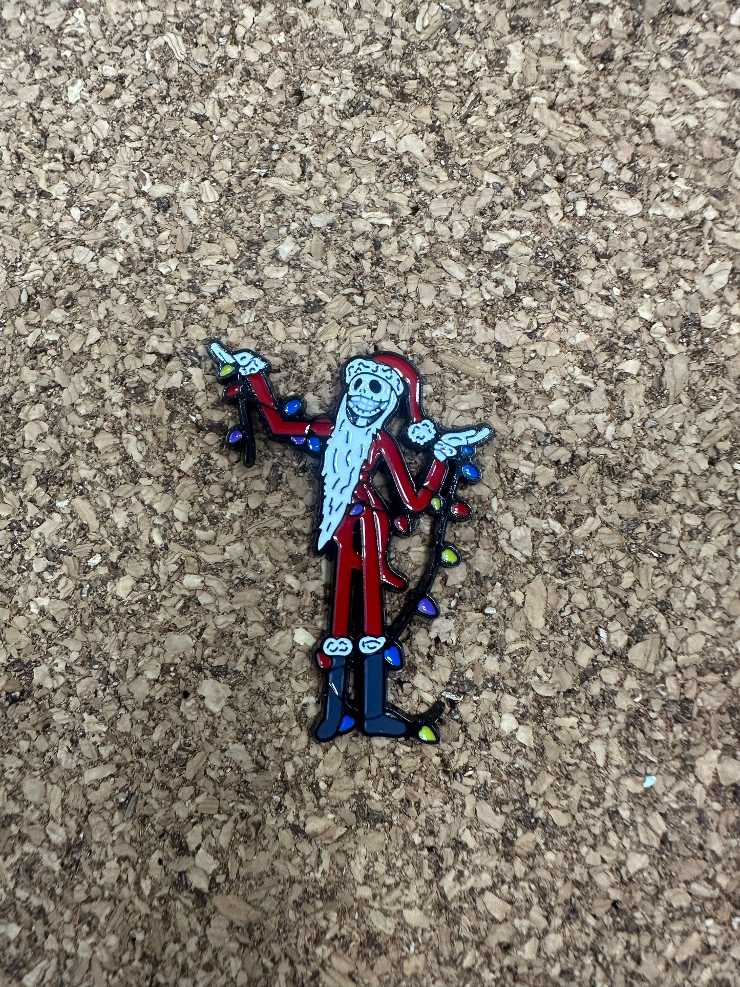 The Nightmare Before Christmas Santa Jack Christmas Lights Pin Badge