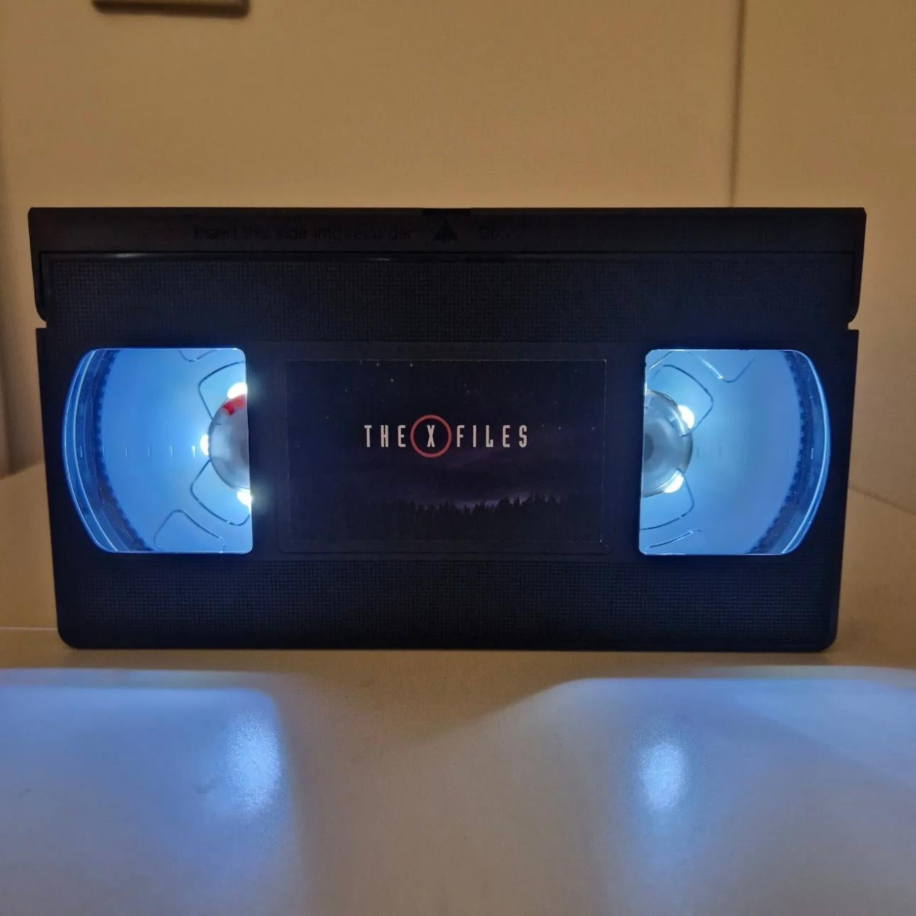 The X-Files Title Card Design (TV Show) VHS LED Lamp