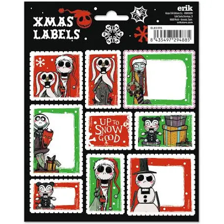 Disney Nightmare Before Christmas Christmas Labels