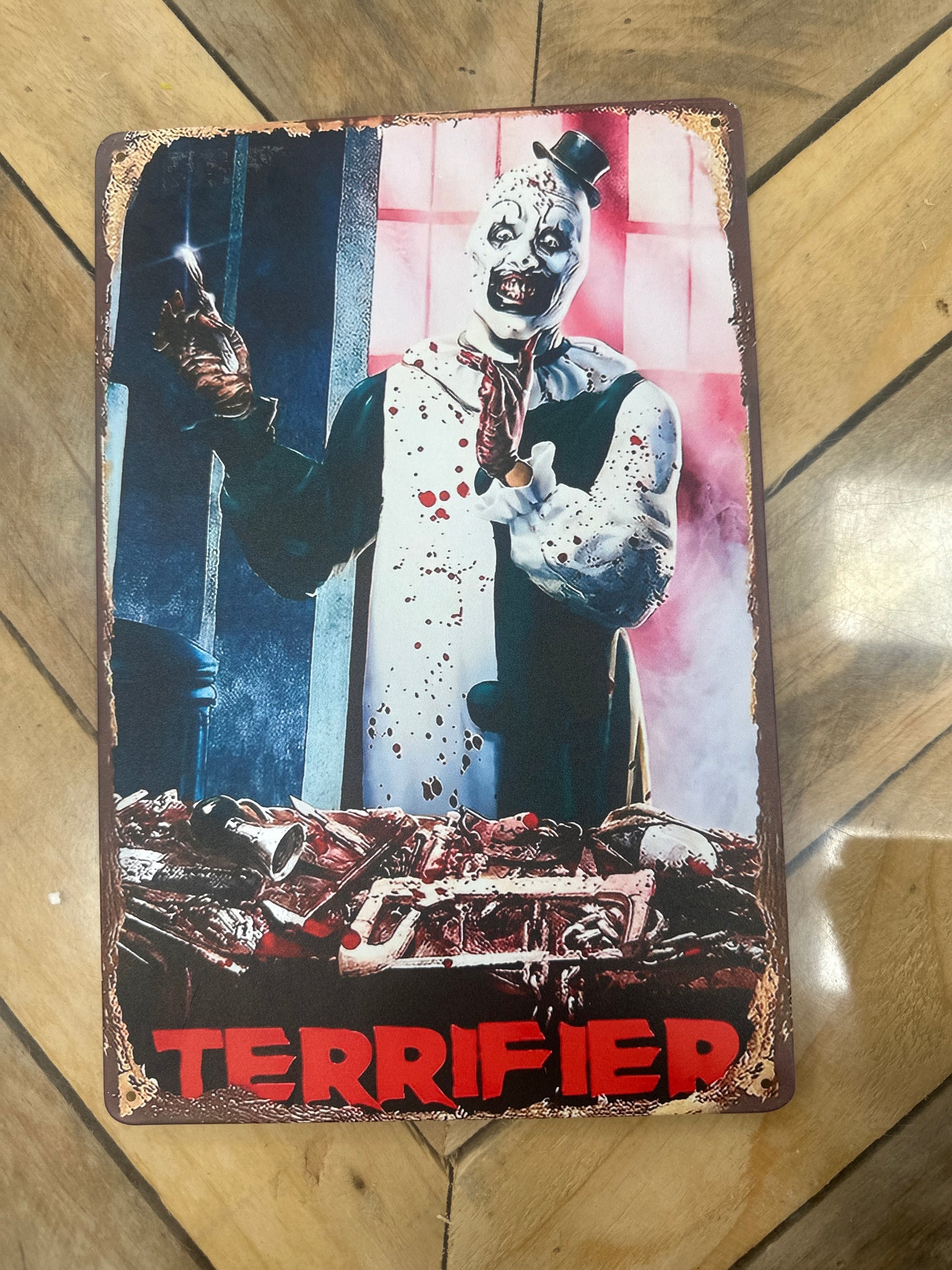 Terrifier A4 Vintage Tin Sign