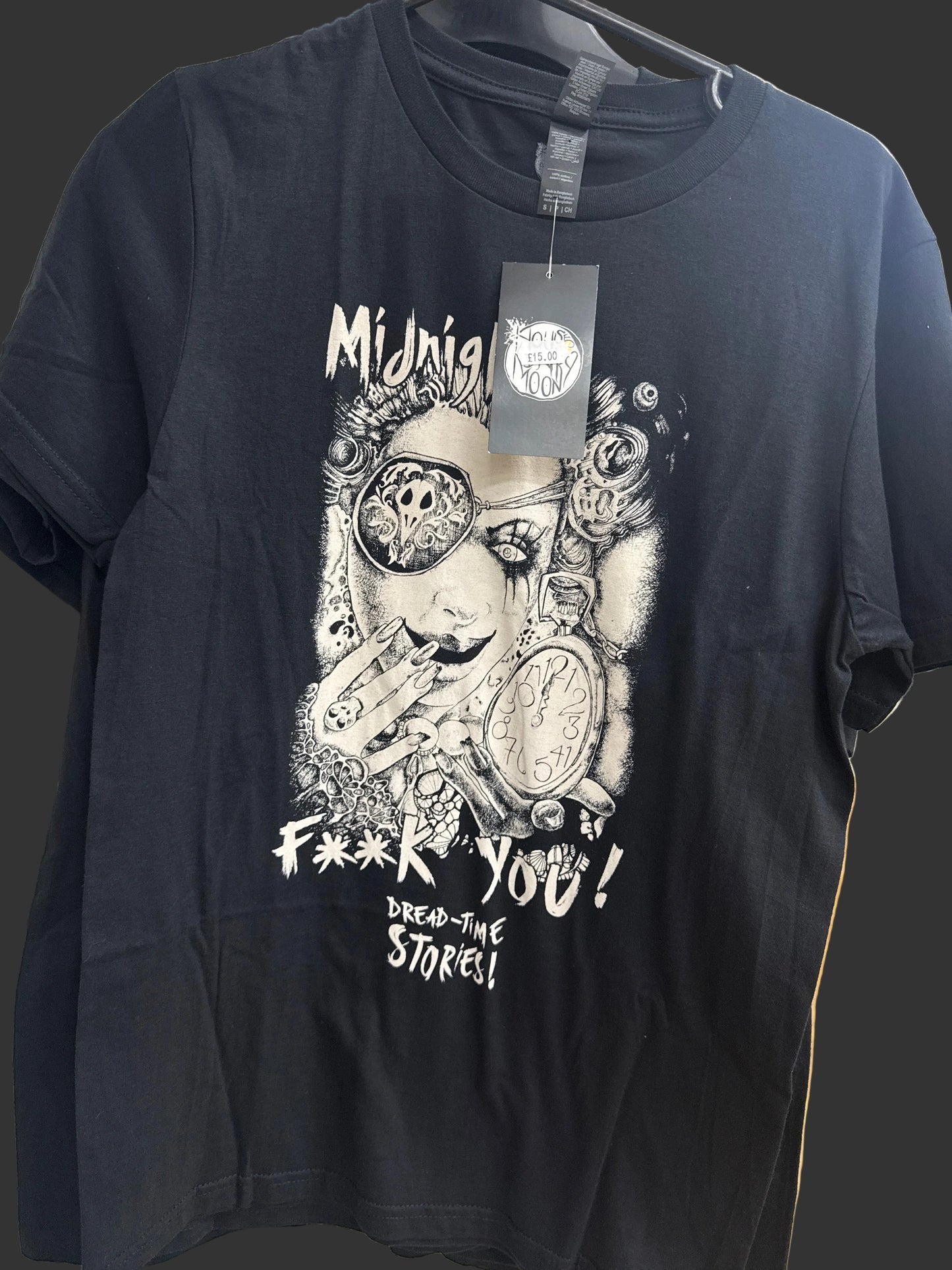 House Of Inky Moon Dread Time Stories Midnight Black T-Shirt