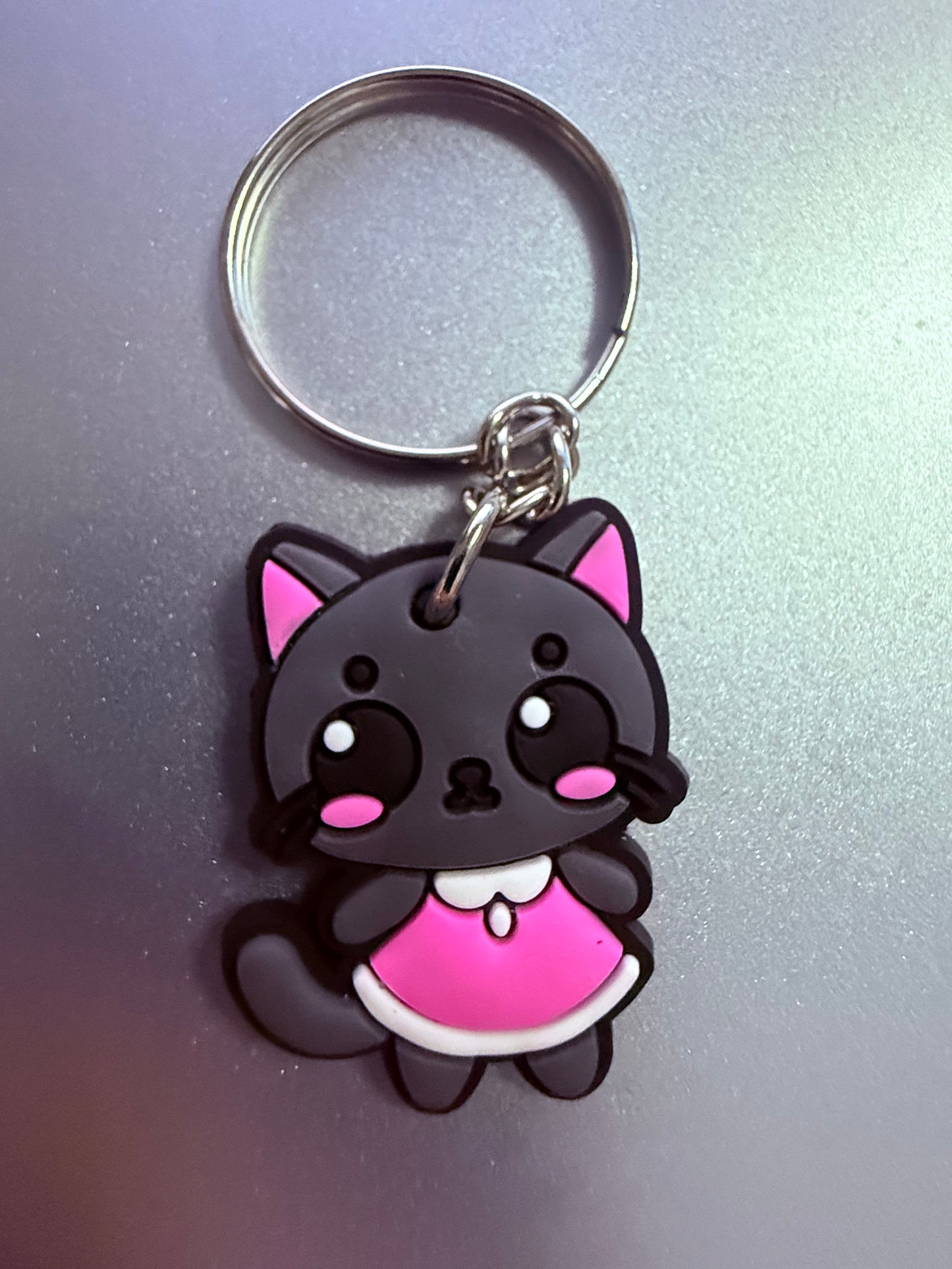 Cat Kawaii PVC Keychain
