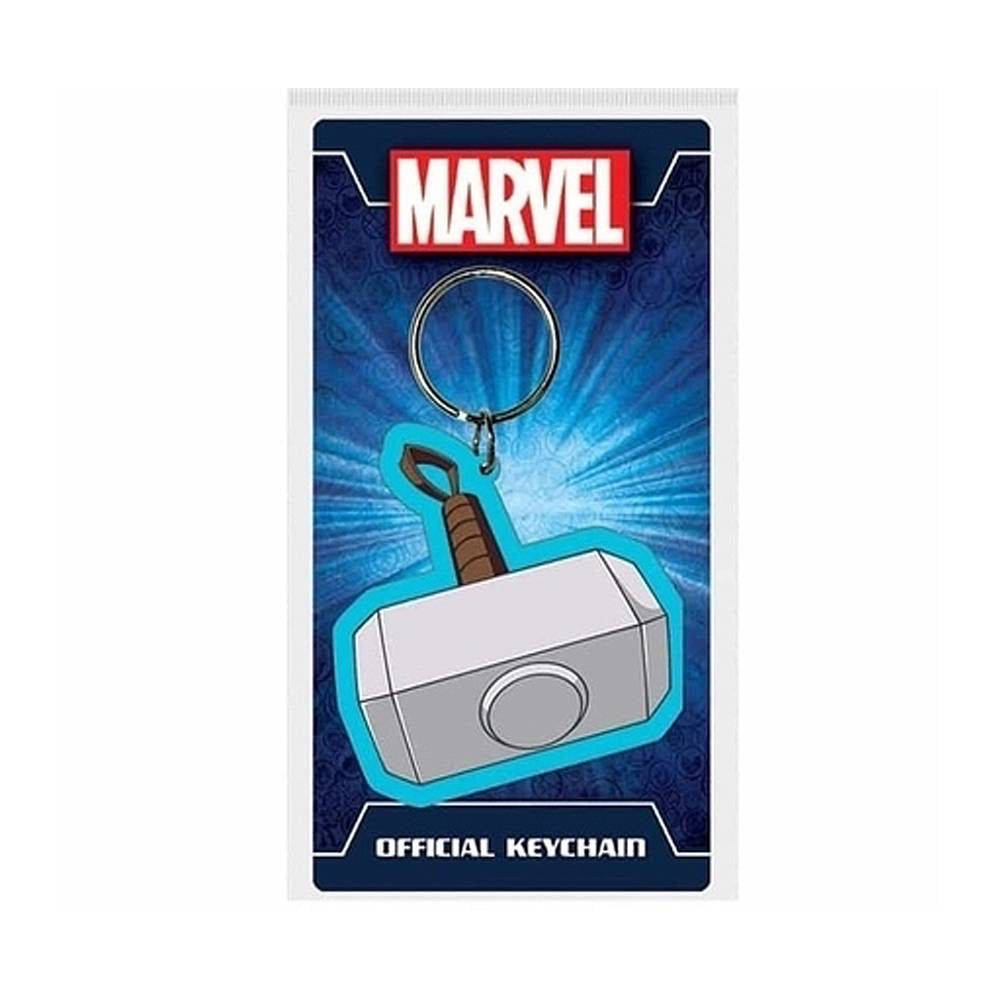 Marvel Avengers Thor Mjolnir Rubber Keychain