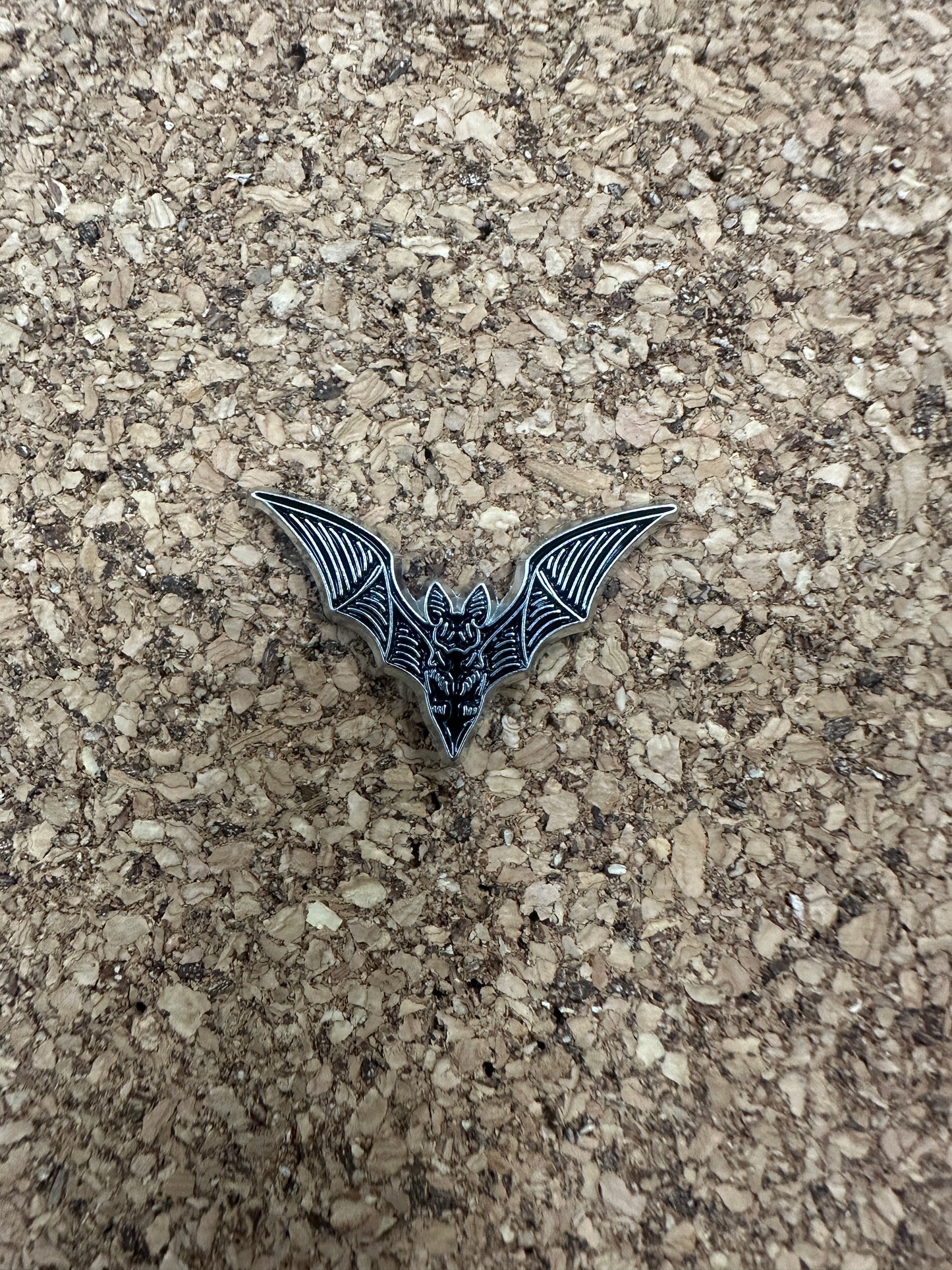 Bat V Pin Badge