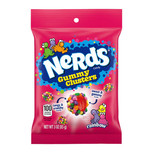 Nerds Gummy Clusters Rainbow 85g Bag
