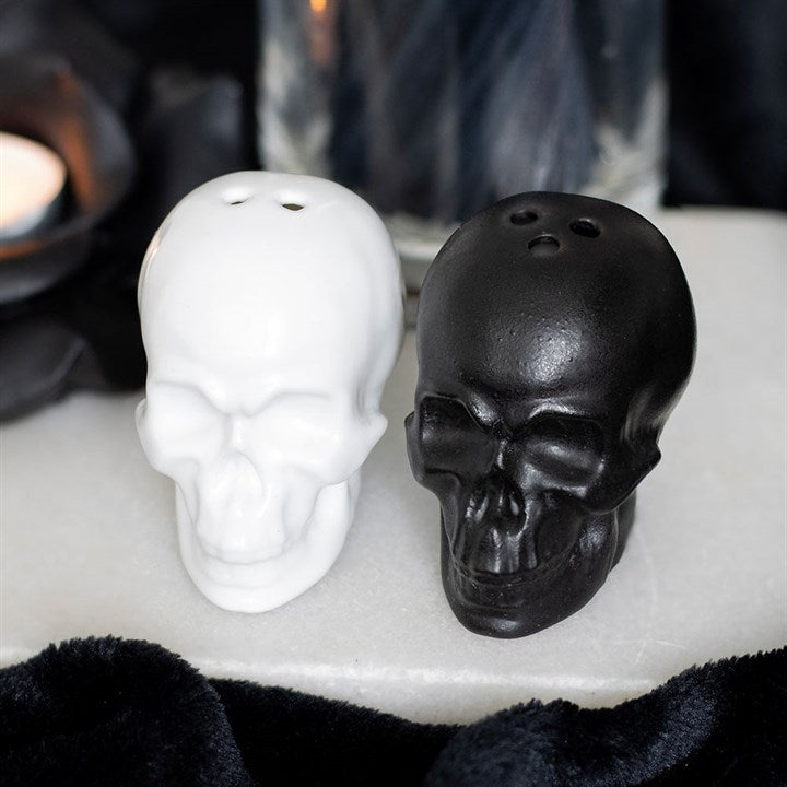 Skull Shaped Salt and Pepper Shakers