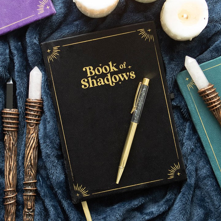 Book Of Shadows A5 Notebook With Crystal Pen