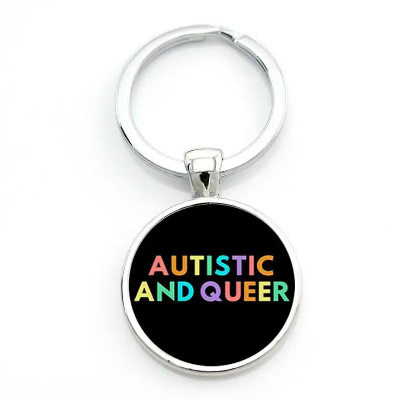 Autism Charity Glass Dome Keychains