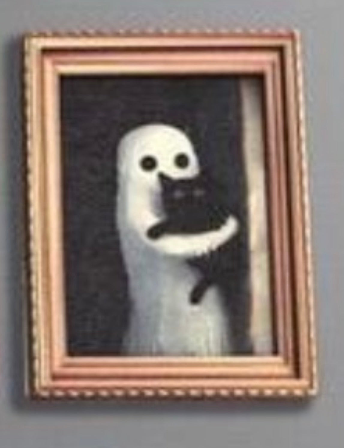 Ghost Holding Cat Mini Print Fridge Magnet
