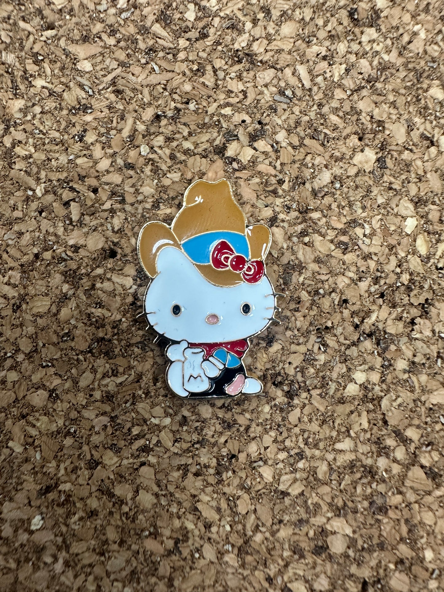 Hello Kitty Cowboy Pin Badge