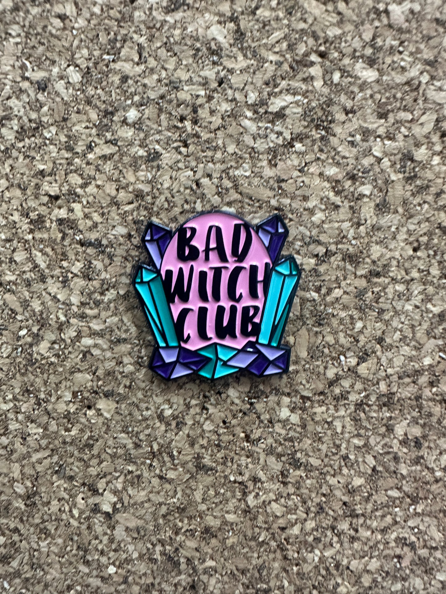 Bad Witch Club Crystals Pin Badge