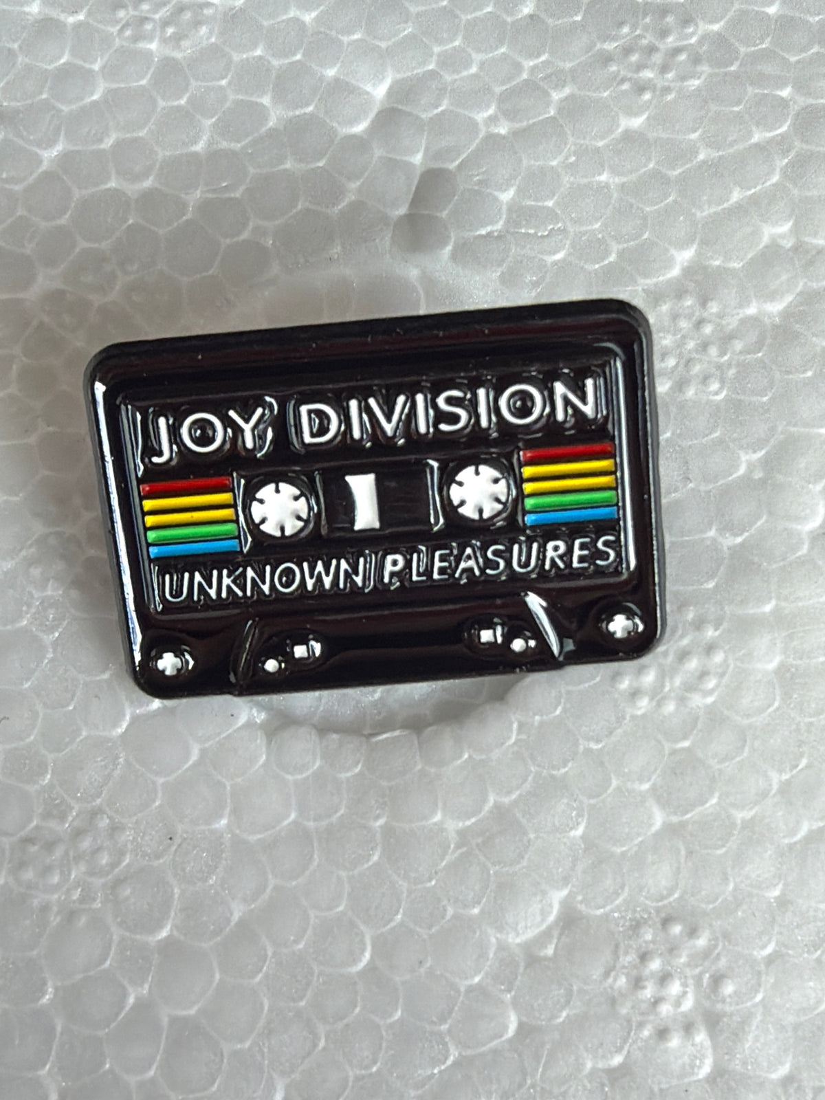 Joy Division Unknown Pleasures Cassette Pin Badge