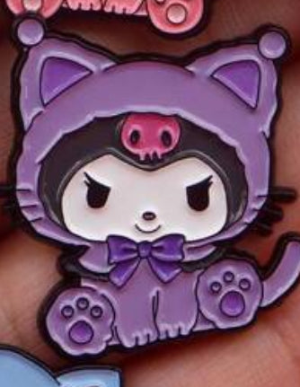 Sanrio Cat Cosplay Pin Badges