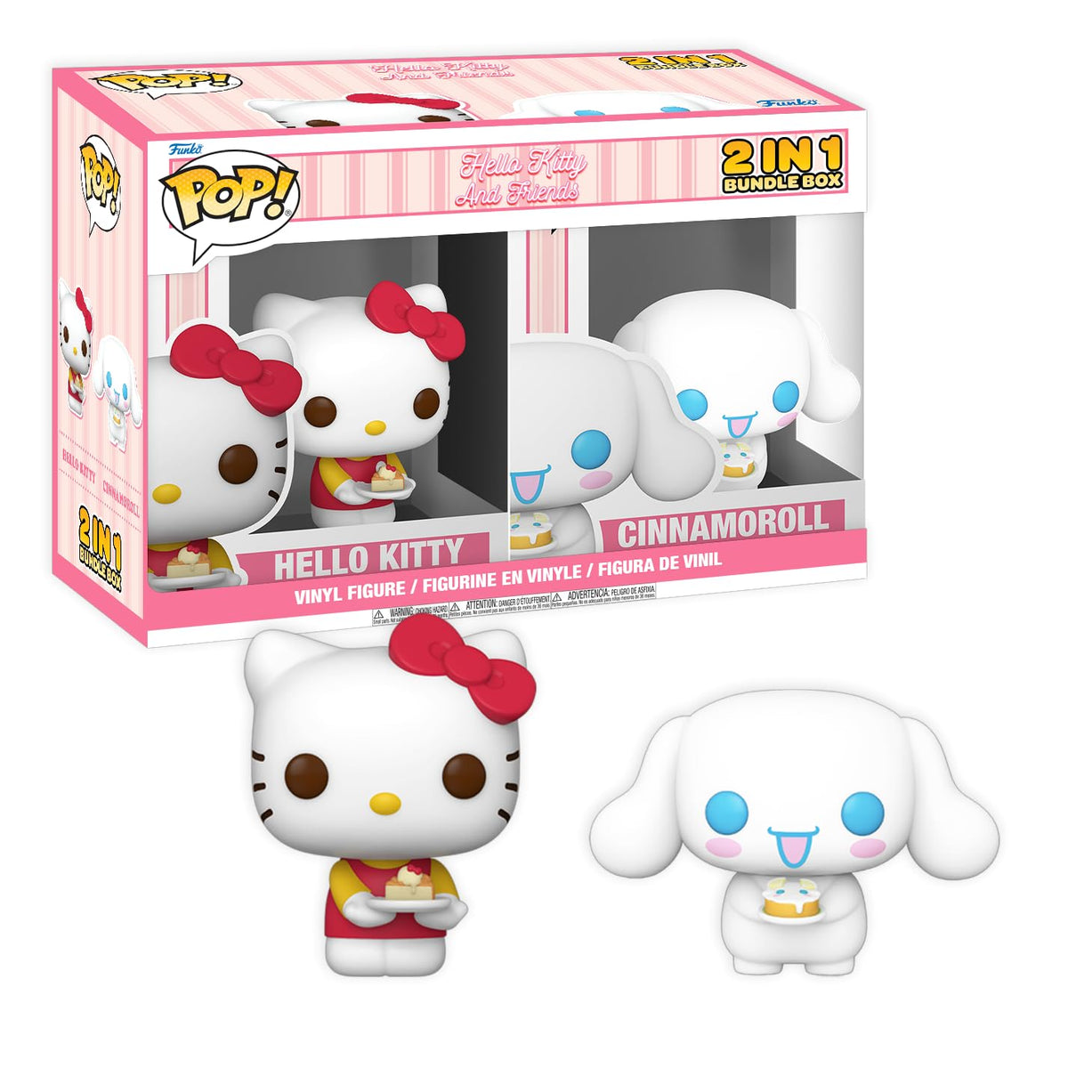 Hello Kitty And Friends Cinnamoroll and Hello Kitty Funko Pop! 2-In-1 Bundle Box