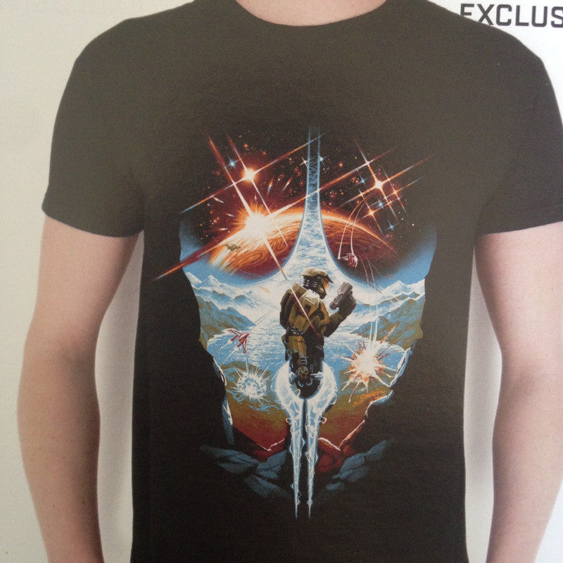 HALO Master Chief Wootbox Exclusive Black T-Shirt