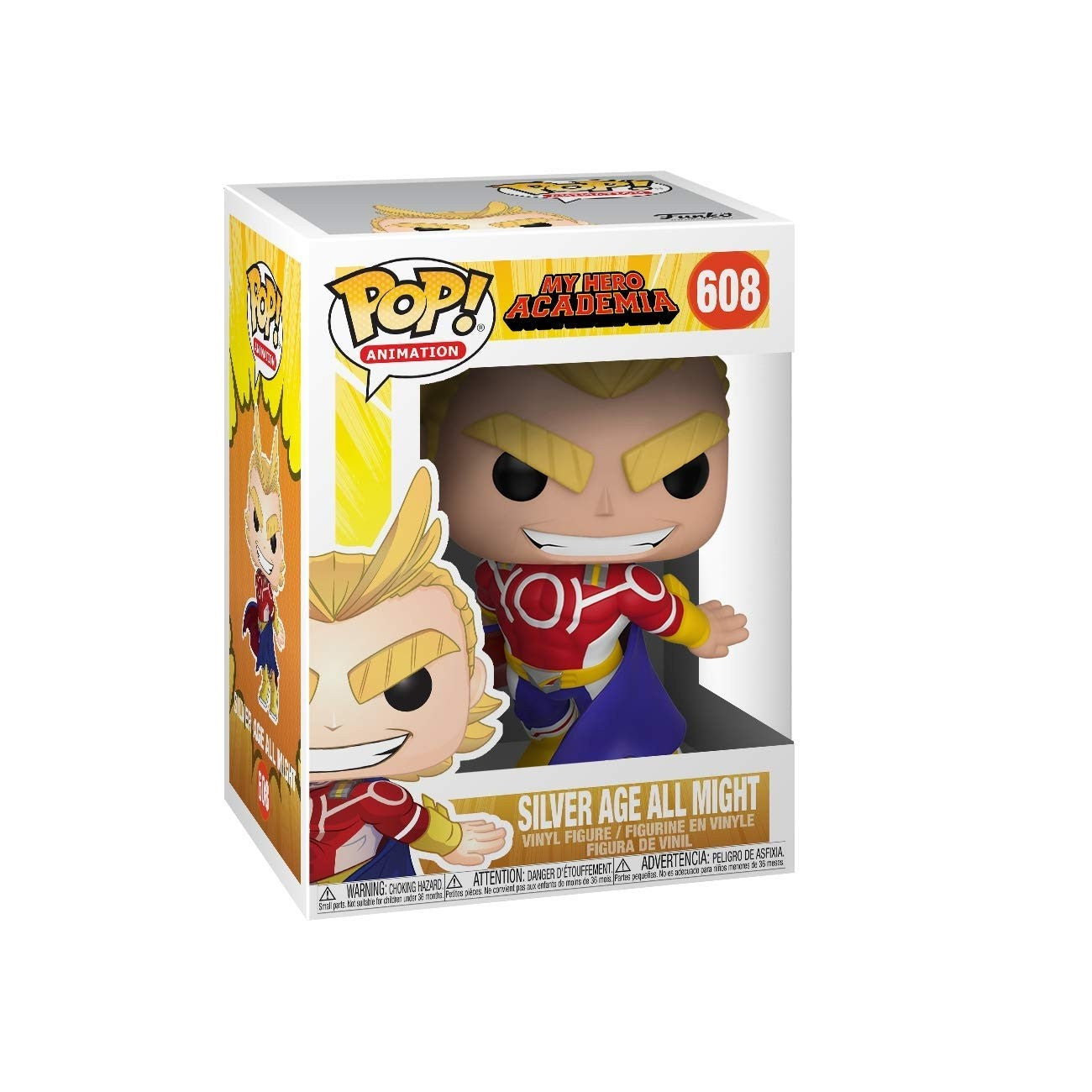 My Hero Academia 608 Silver Age All Might Funko Pop Vinyl Figure