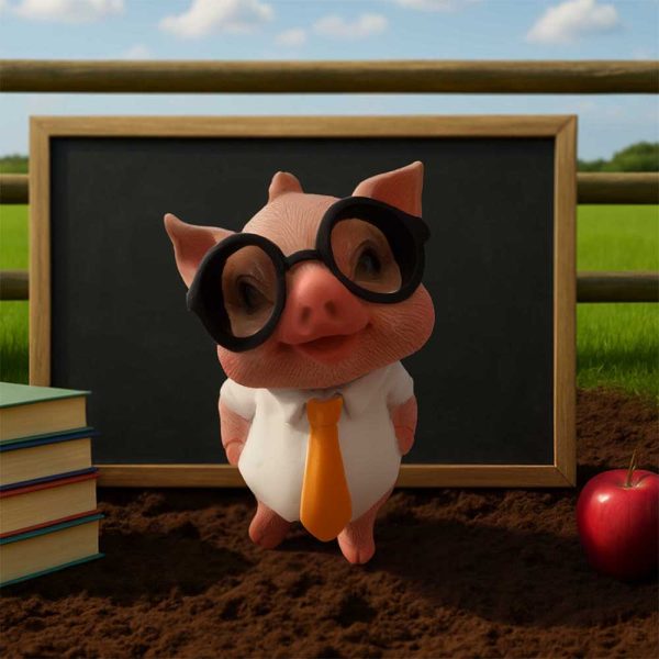 Porter Pig 10cm Statue