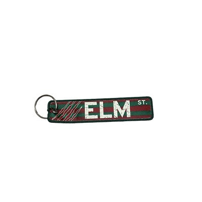 Always Follow Your Dreams Elm Street Striped Keyring