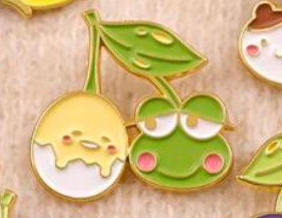 Sanrio Character Cherry Pin Badge