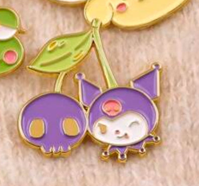 Sanrio Character Cherry Pin Badge