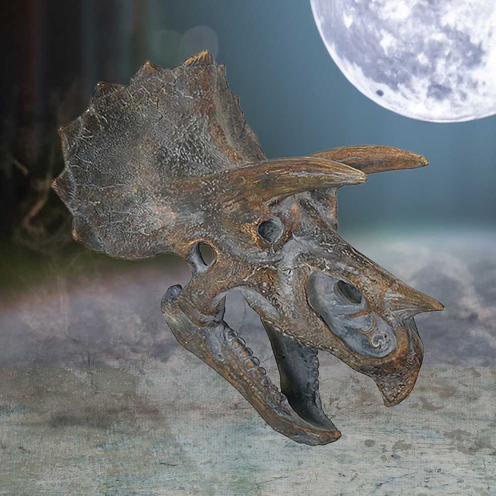 Triceratops Head 23cm Statue