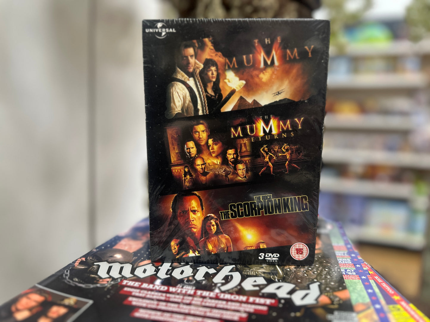 The Mummy , The Mummy Returns and The Scorpion King 3 Disc DVD Set