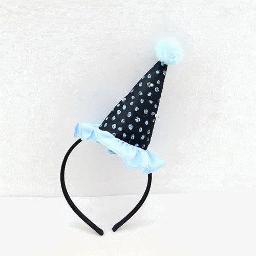Halloween Kids Light Up Blue Mini Witch Hat