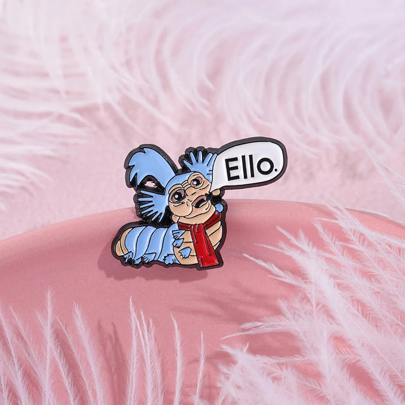 Labyrinth The Worm 'Ello Pin Badge