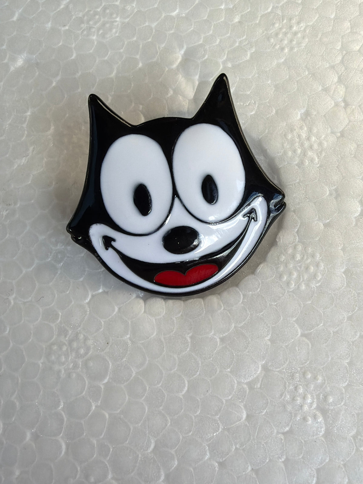 Felix the Cat Face Brooch