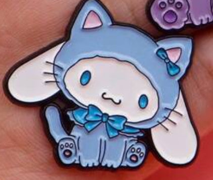 Sanrio Cat Cosplay Pin Badges