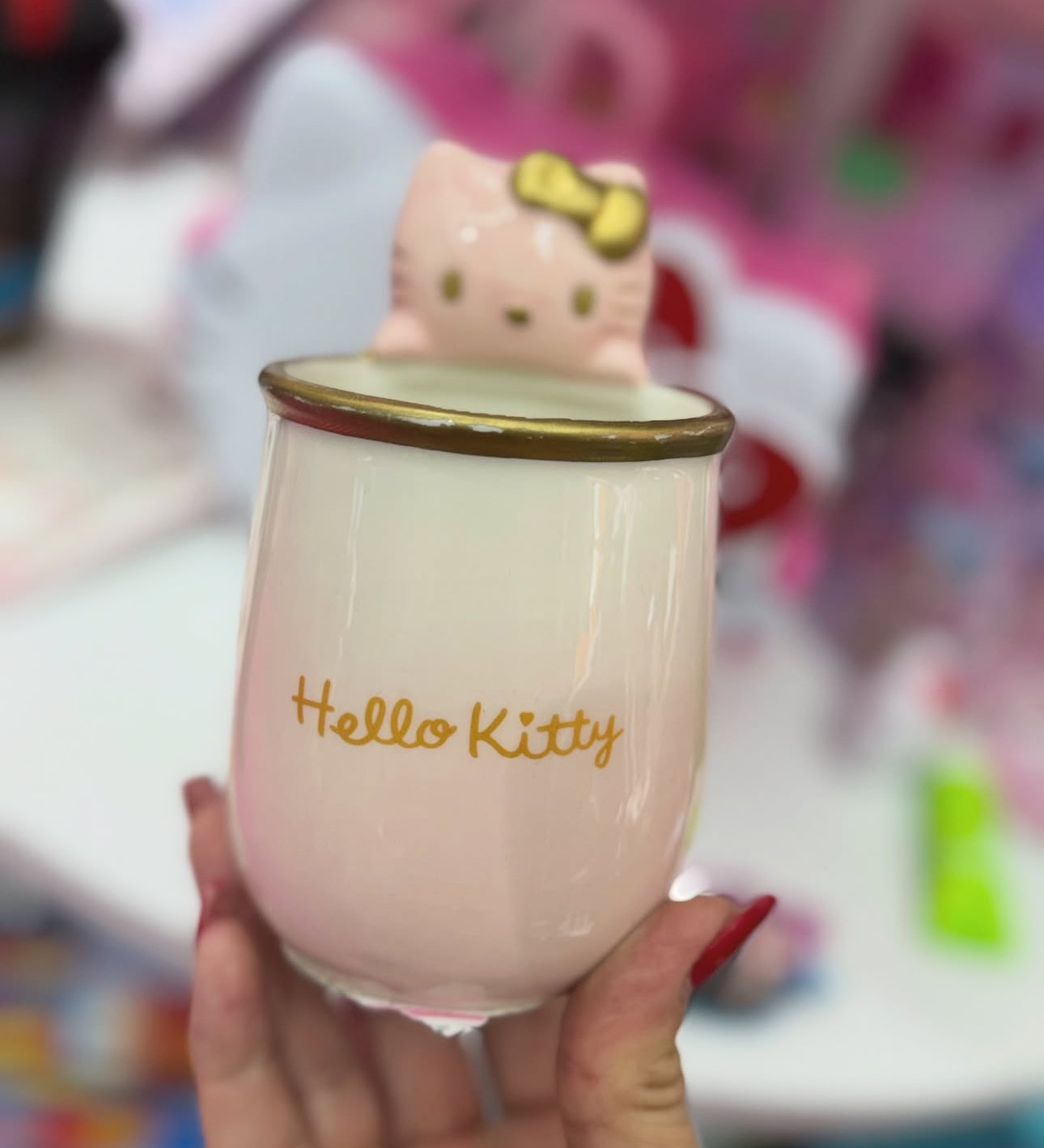 Sanrio Hello Kitty Pink Gradient Makeup Brush Pot