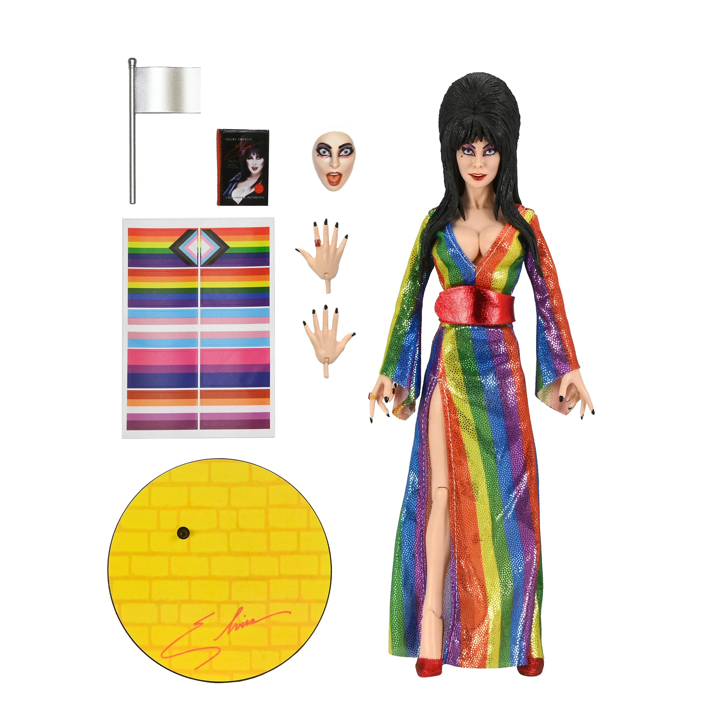 Elvira Over The Rainbow Clothed Figure
