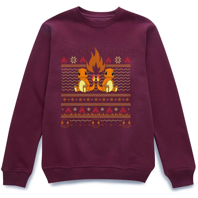 Pokemon Charmander Christmas Jumper
