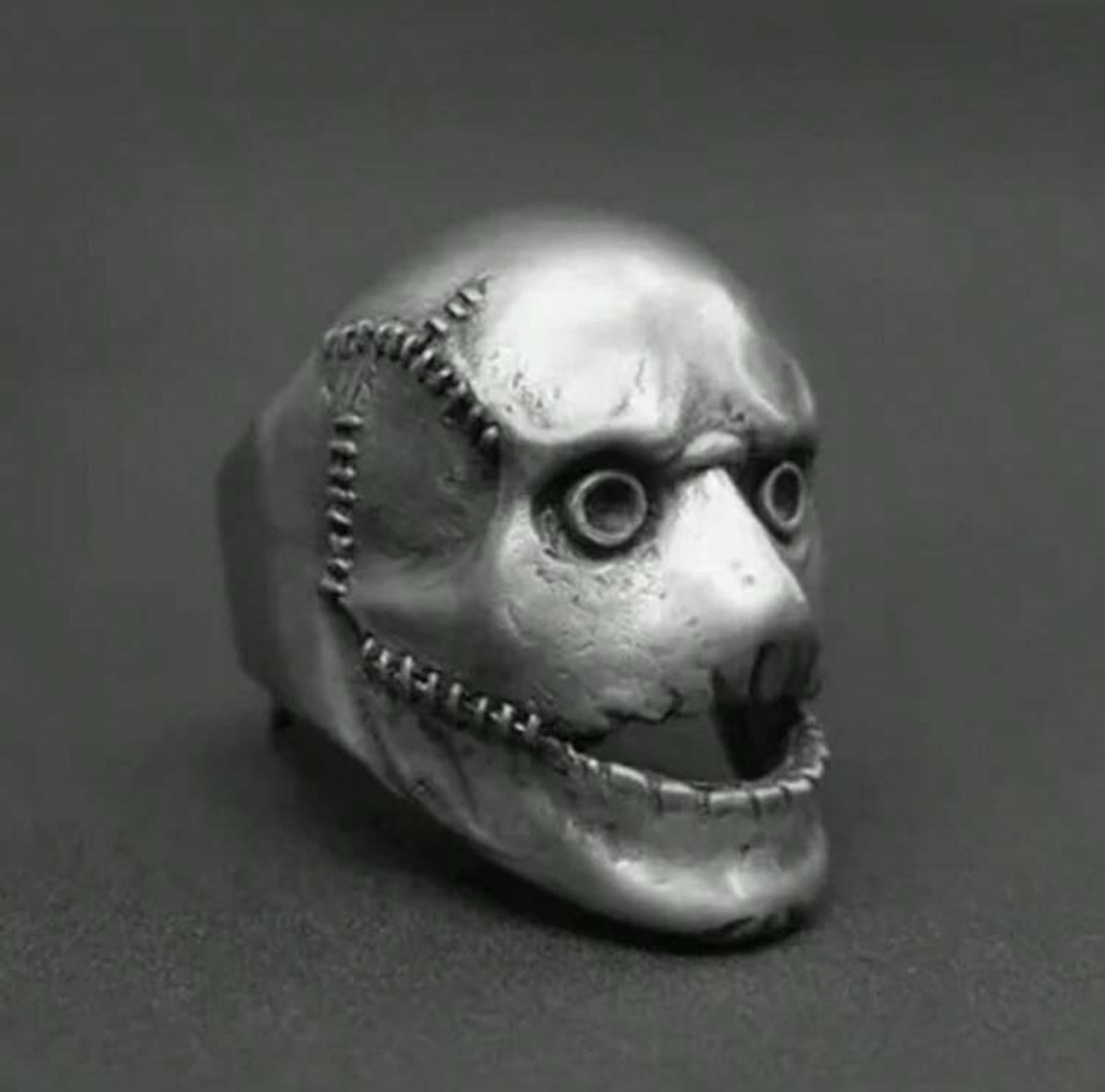 Slipknot Corey Taylor Mask Antique Silver Ring