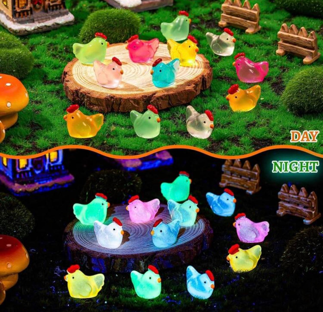 Chicken Miniature Luminous Figure