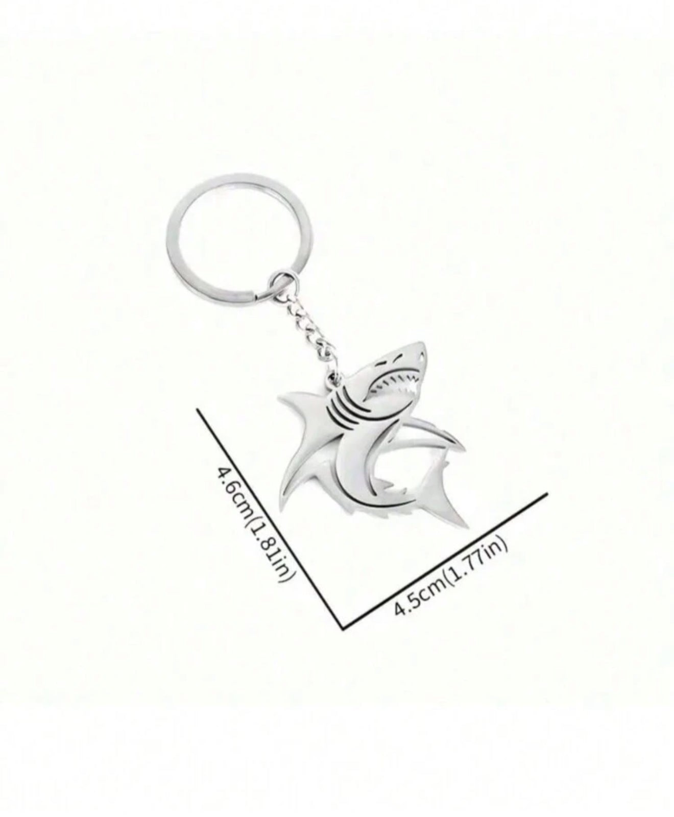 Shark Stainless Steel Keychain