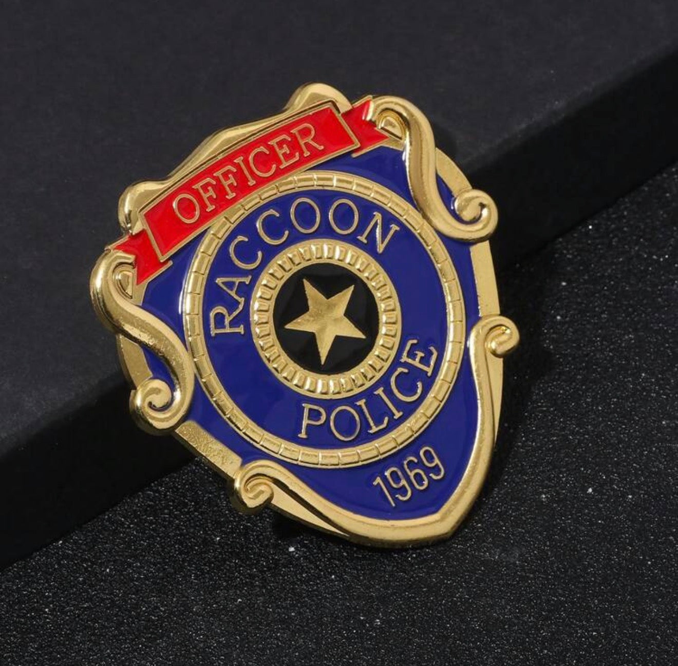 Resident Evil Raccoon Police Officer Badge