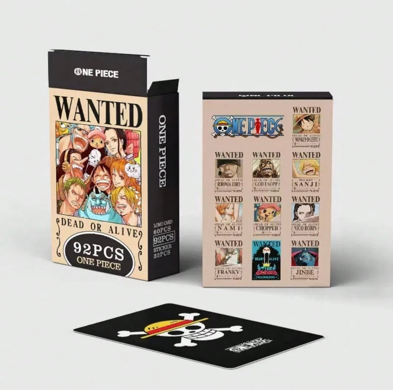One Piece Wanted Collectible Card & Sticker Set v2 (92pc)