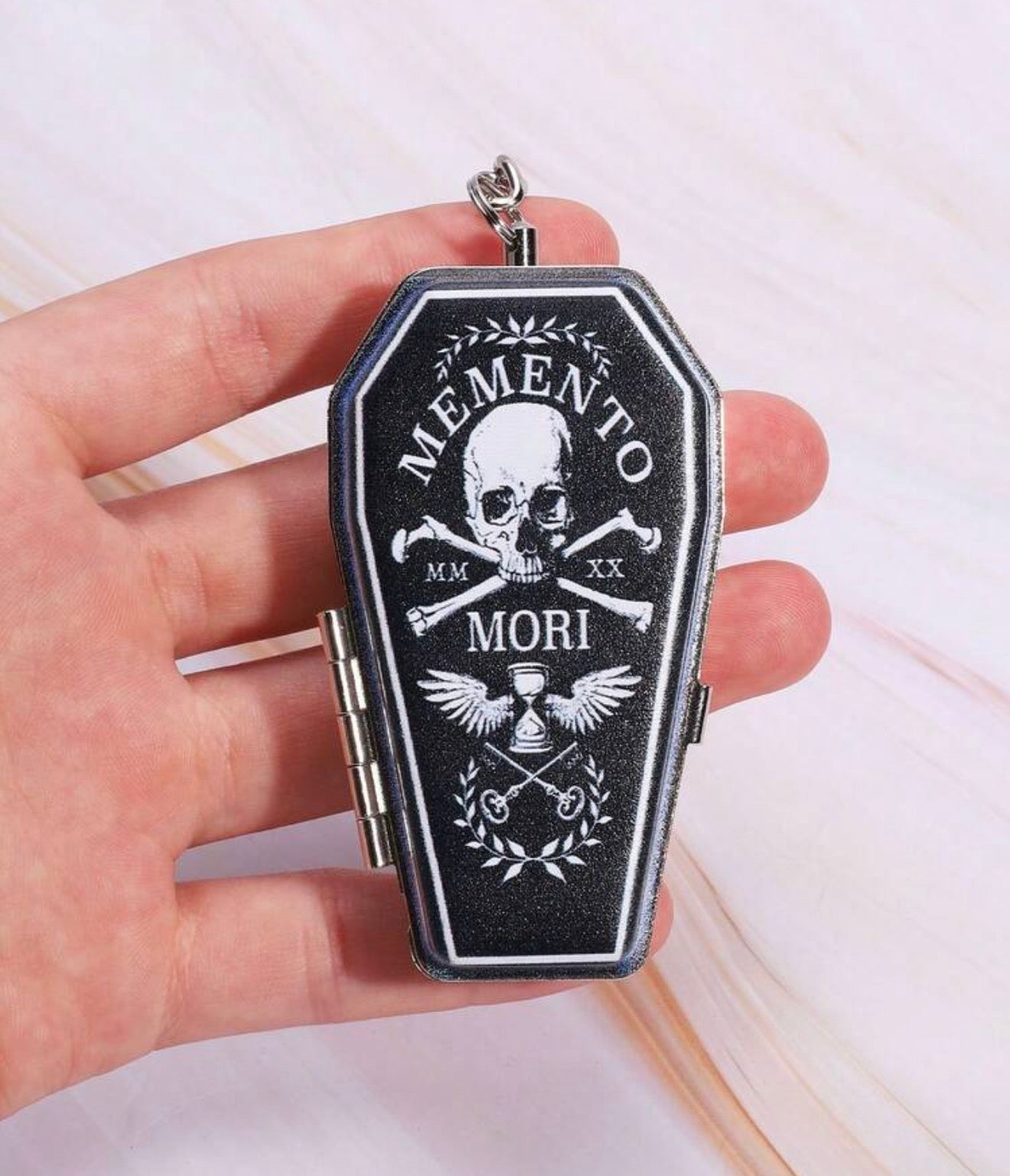Memento Mori Casket Box Keychain