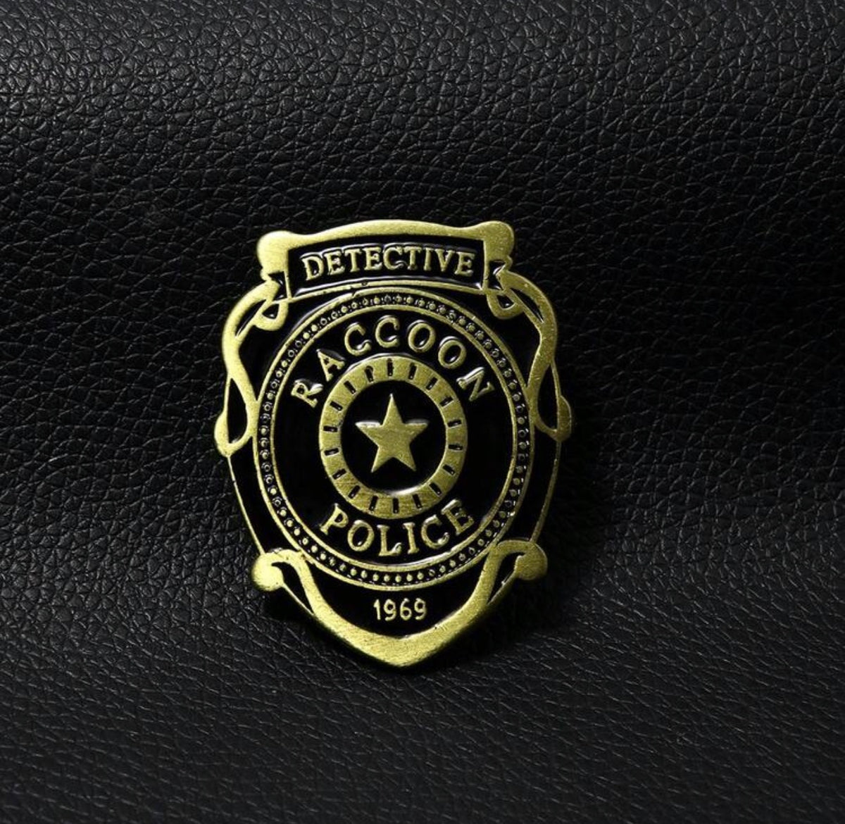 Resident Evil Raccoon Detective Badge