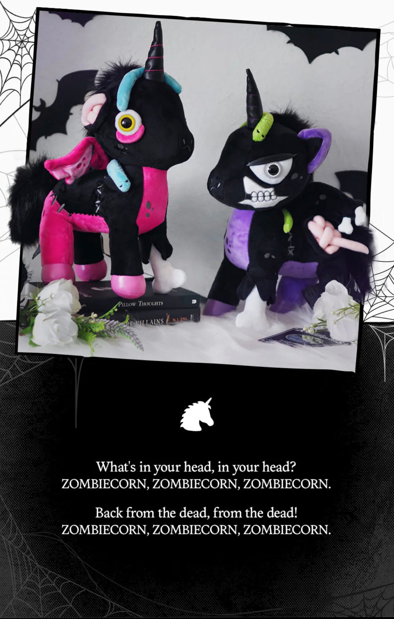 Myth: Zombiecorn: Livin’ Dead Plush Kreeptures by Killstar