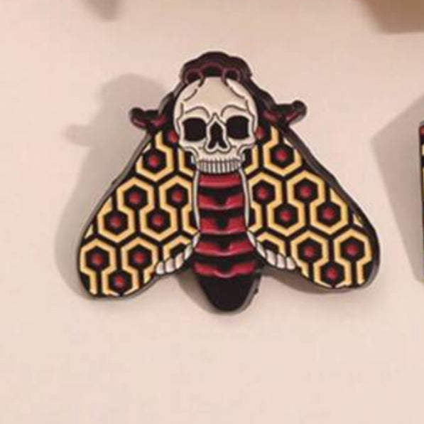 The Shining Death’s Head Moth Pin Badge