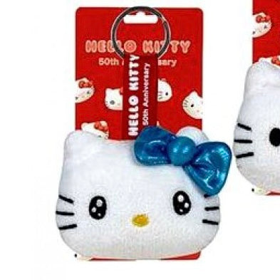 Hello Kitty 7cm Plush Head Keychain Assortment