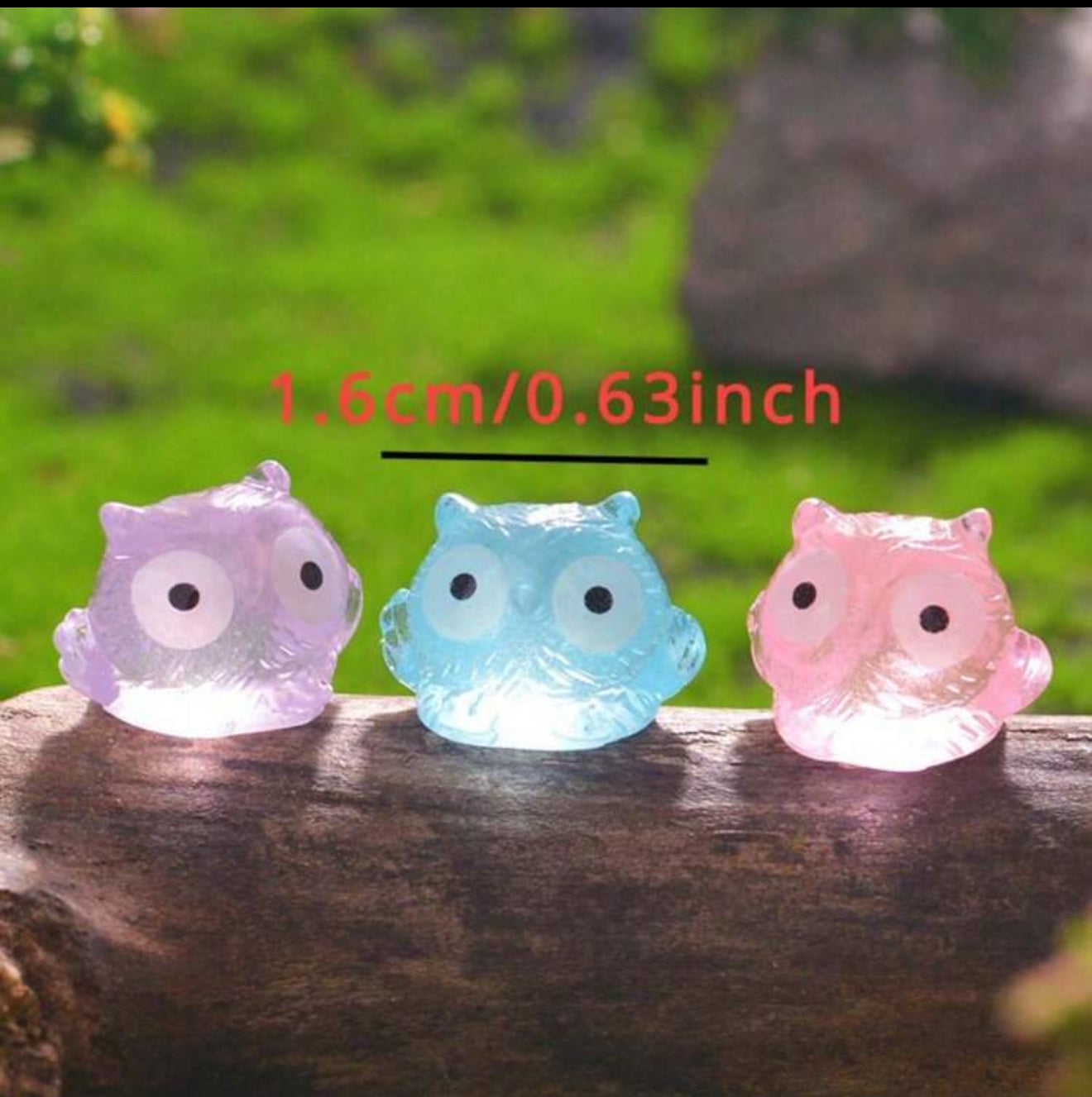 Owl Luminous Miniature Figure