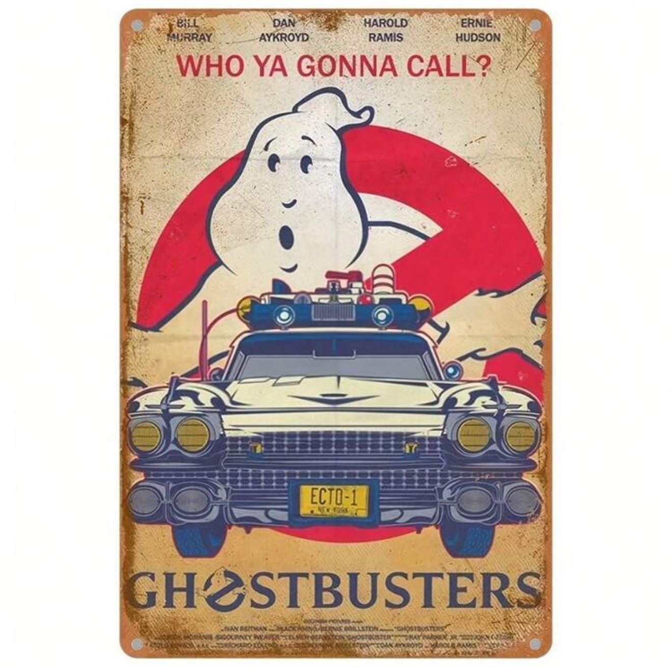 Ghostbusters Metal Sign